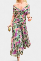 Kobiety Sukienka Maxi | Kwiatowy Wzór, Elegancka 7