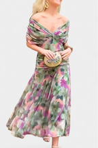 Kobiety Sukienka Maxi | Kwiatowy Wzór, Elegancka 8