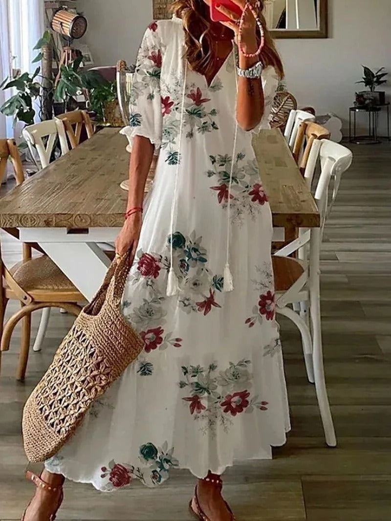 Kobiety Sukienka Maxi | Lekka Tkanina, Boho Styl 8