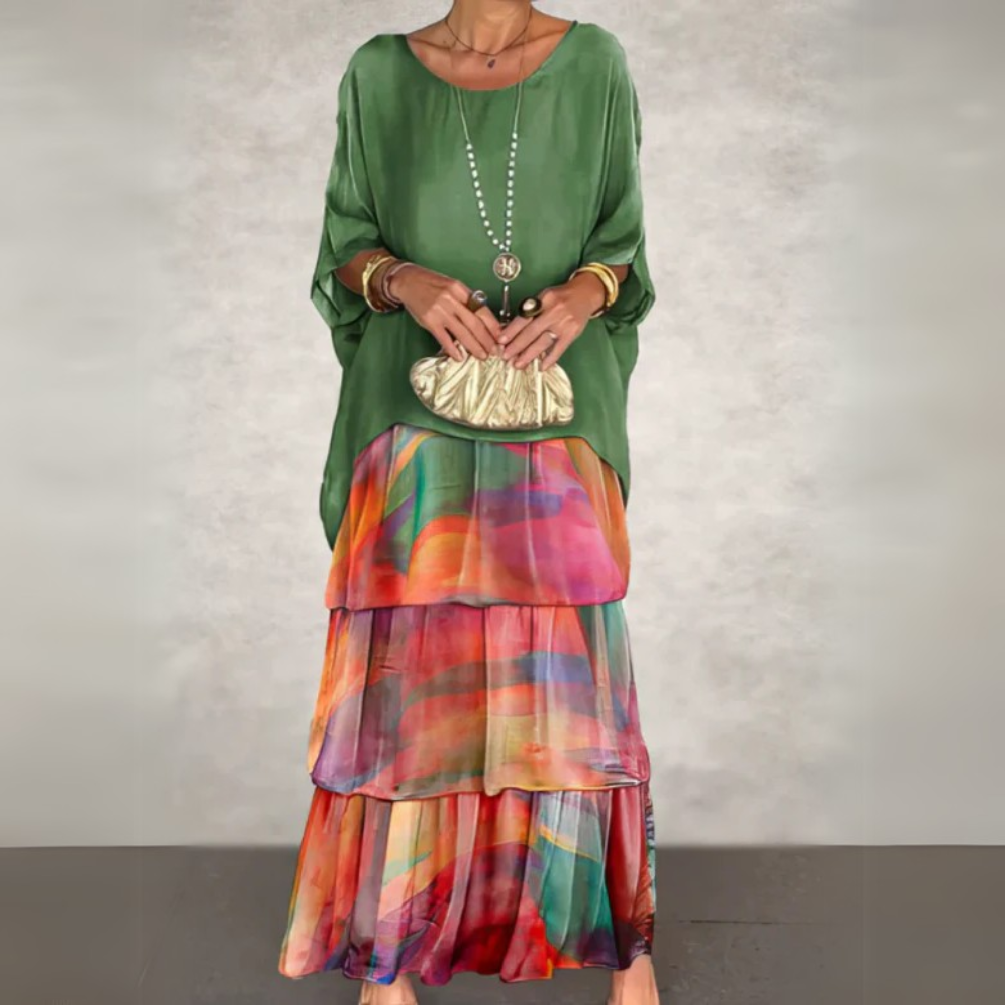 Kobiety Sukienka Maxi | Lekki Materiał, Elegancka 0