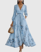Kobiety Sukienka Maxi | Plisowana z Dekoltem V, Letnia Elegancja 5