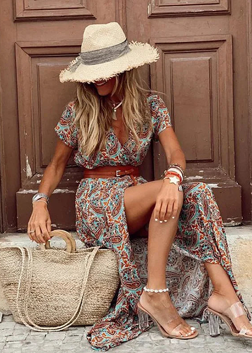 Kobiety Sukienka Maxi | Styl Boho, Zwiewna 6