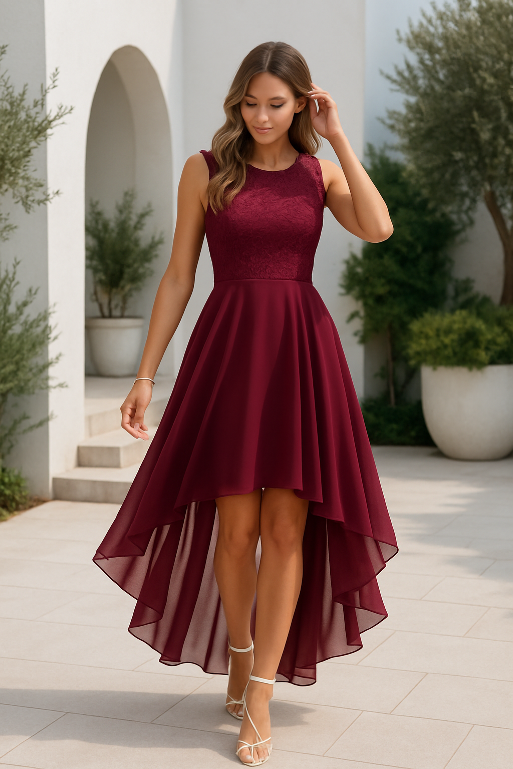 Kobiety Sukienka Maxi | Wysoka-Niska, Elegancka 1