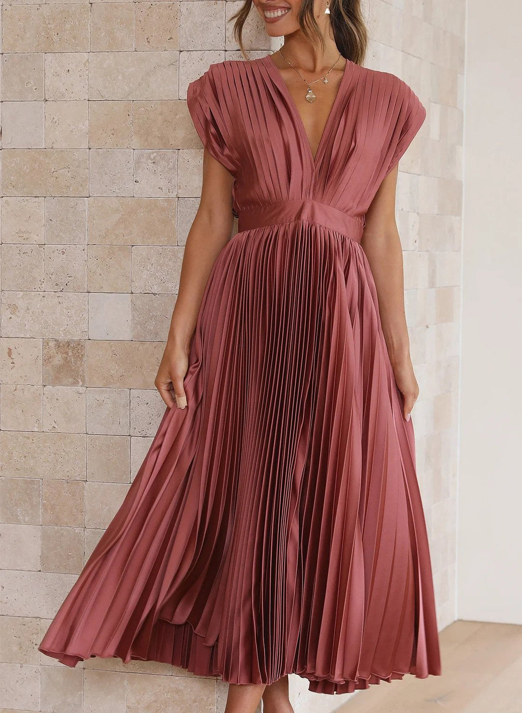 Kobiety Sukienka Maxi | Zielony Kolor, Elegancki Krój 4