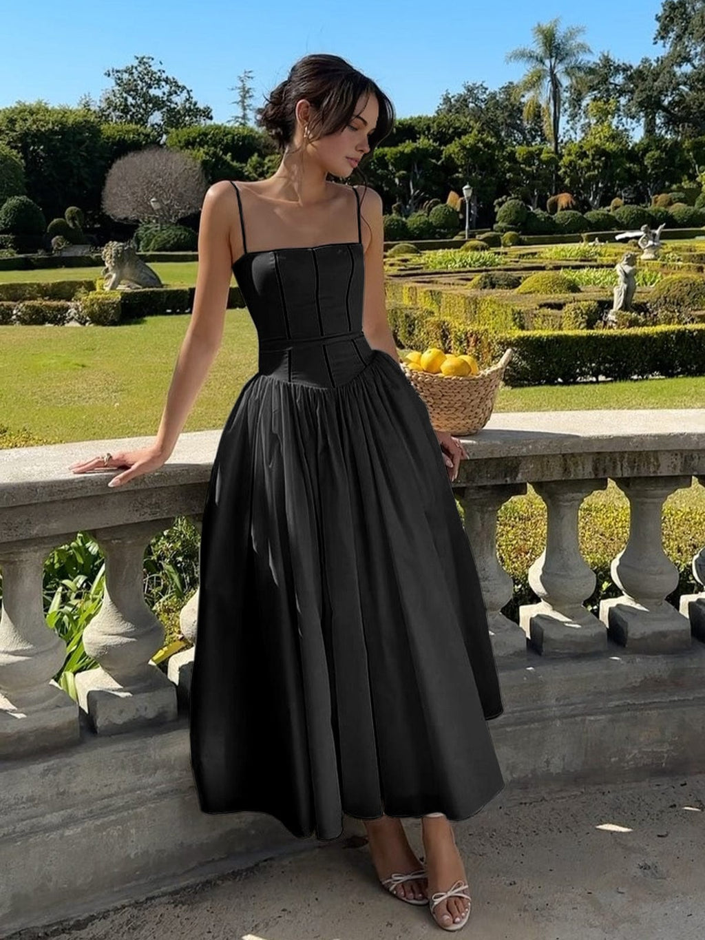 Kobiety Sukienka Midi | Gorsetowa, Elegancka 3