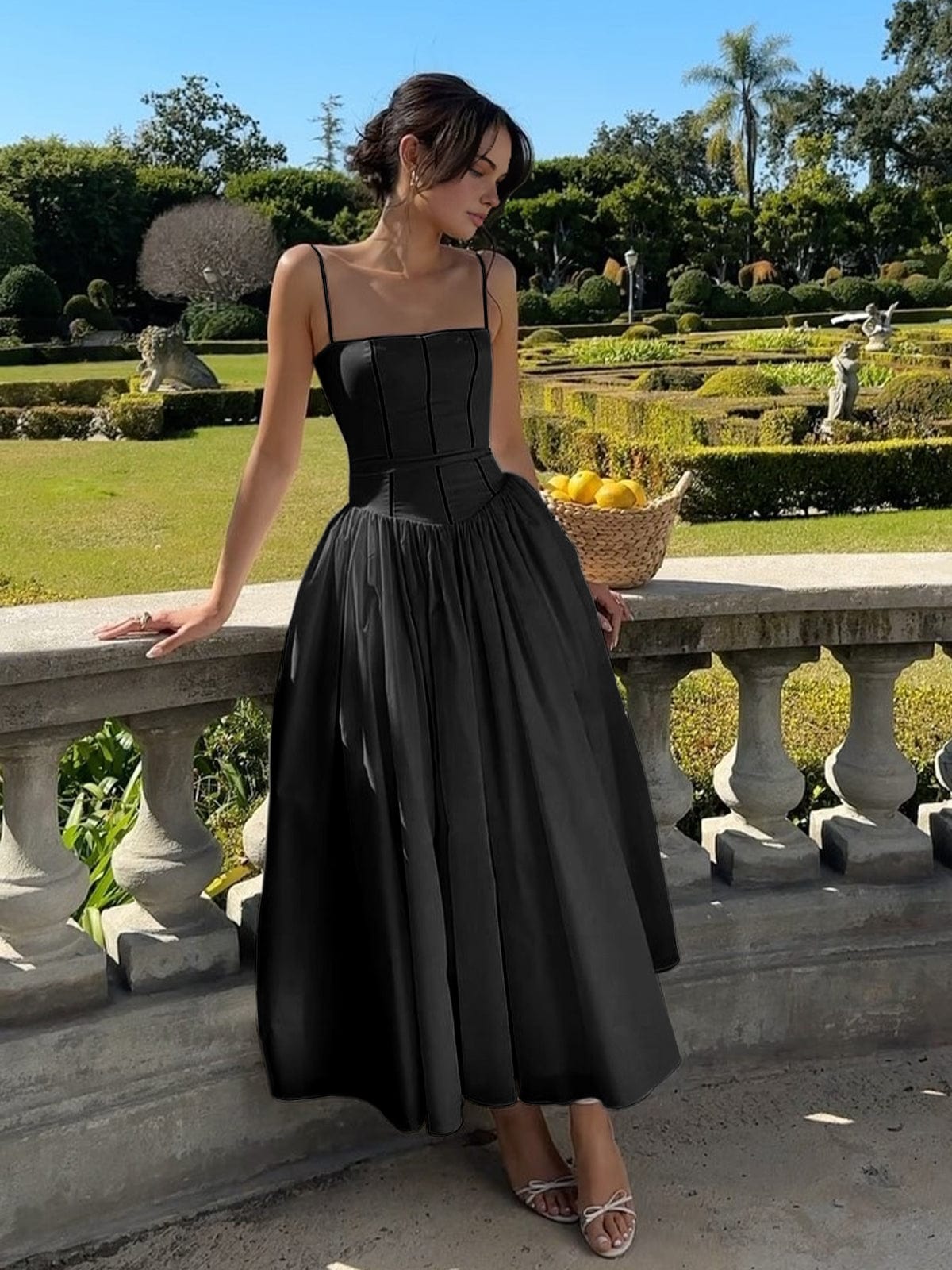 Kobiety Sukienka Midi | Gorsetowa, Elegancka 3