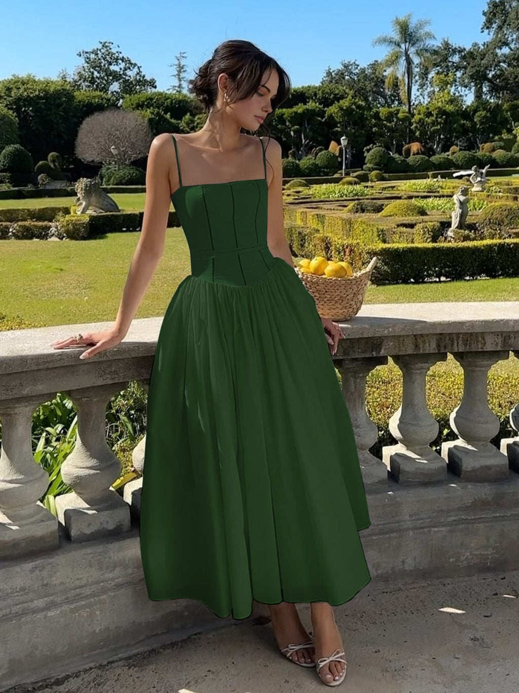 Kobiety Sukienka Midi | Gorsetowa, Elegancka 5