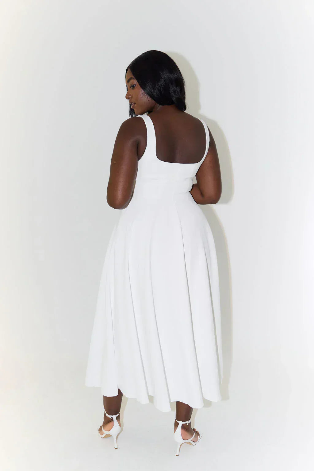 Kobiety Sukienka Midi | Wysoka Talia, Elegancka 8