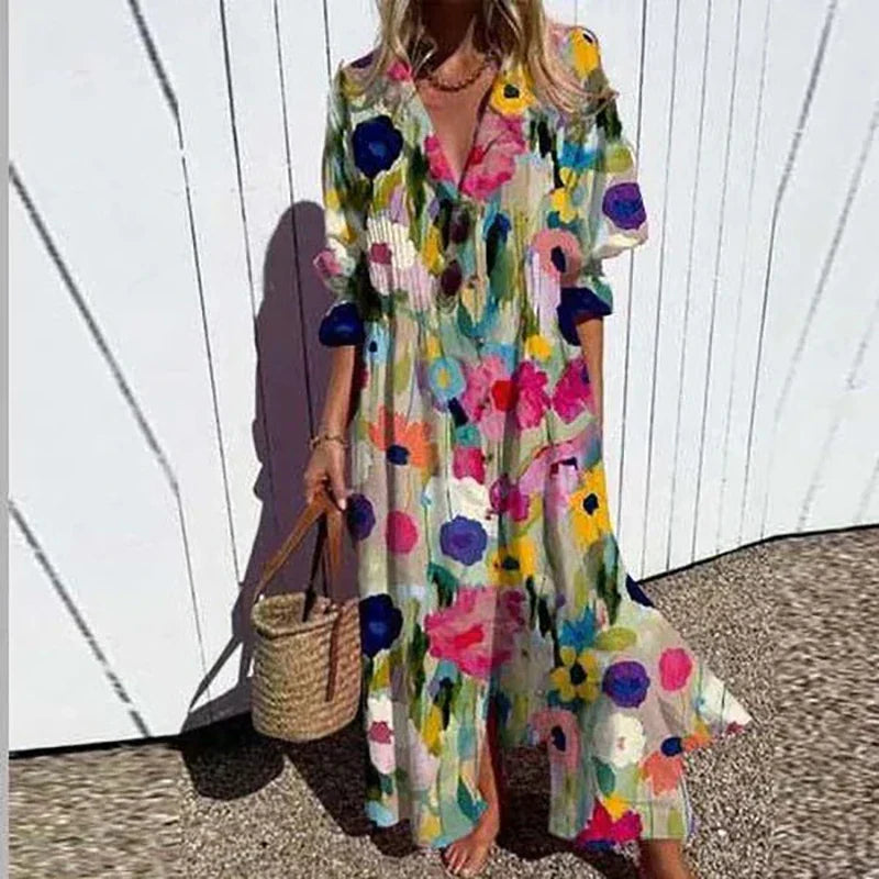 Kobiety Sukienka | Lekka, Elegancka w Stylu Boho 0