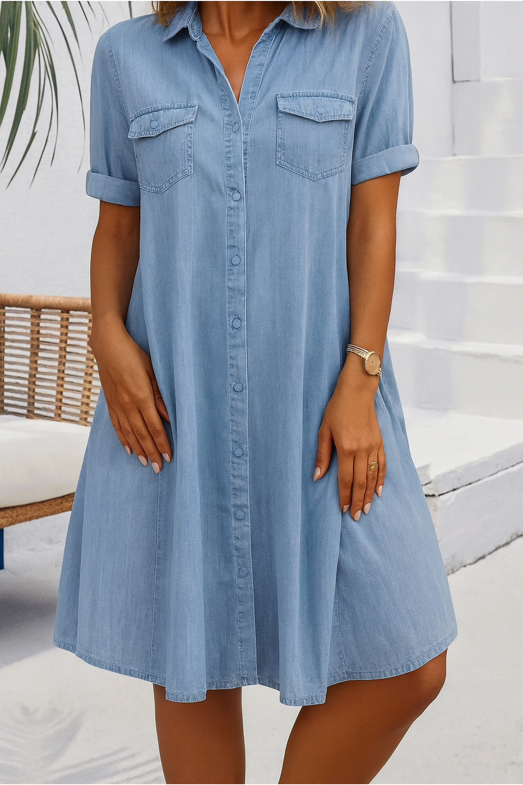 Kobiety Sukienka | Lekki Denim 0