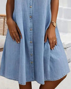 Kobiety Sukienka | Lekki Denim 4