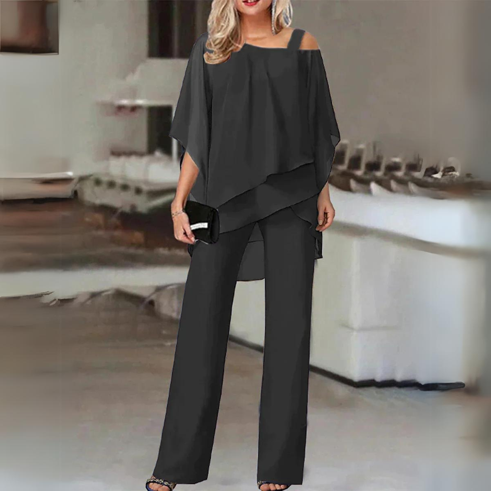 Kobiety Zestaw Dwuczęściowy | Elegancka Bluzka i Spodnie 2