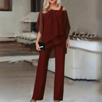 Kobiety Zestaw Dwuczęściowy | Elegancka Bluzka i Spodnie 4