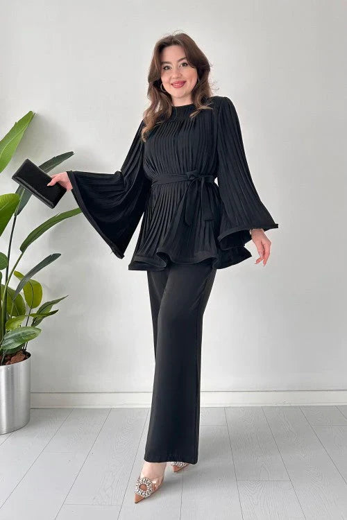 Kobiety Zestaw z Plisami | Elegancki Styl 8