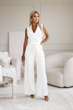 Kombinezon Damski Elegancki Giuliana | Minimalistyczny Styl, Bez Rękawów, Idealny Na Wesele 1