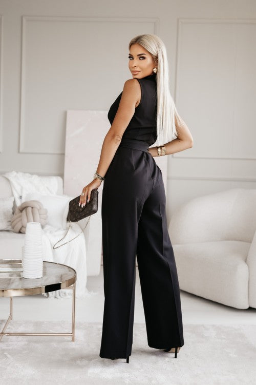 Kombinezon Damski Elegancki Giuliana | Minimalistyczny Styl, Bez Rękawów, Idealny Na Wesele 4