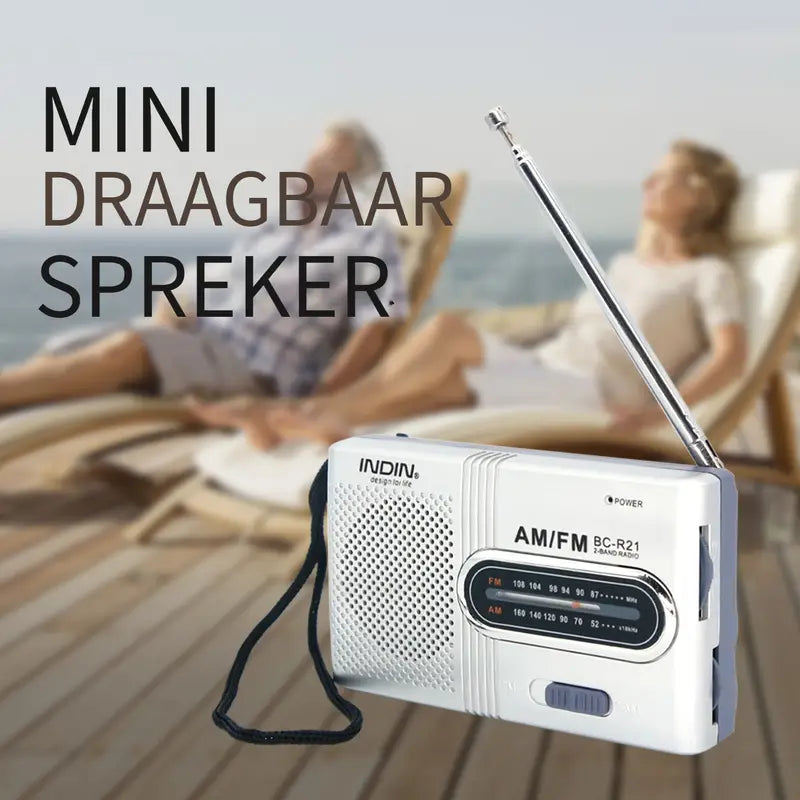 Kompaktowe Radio AM/FM | Przenośne, Stereo, Zasilanie Bateryjne 3