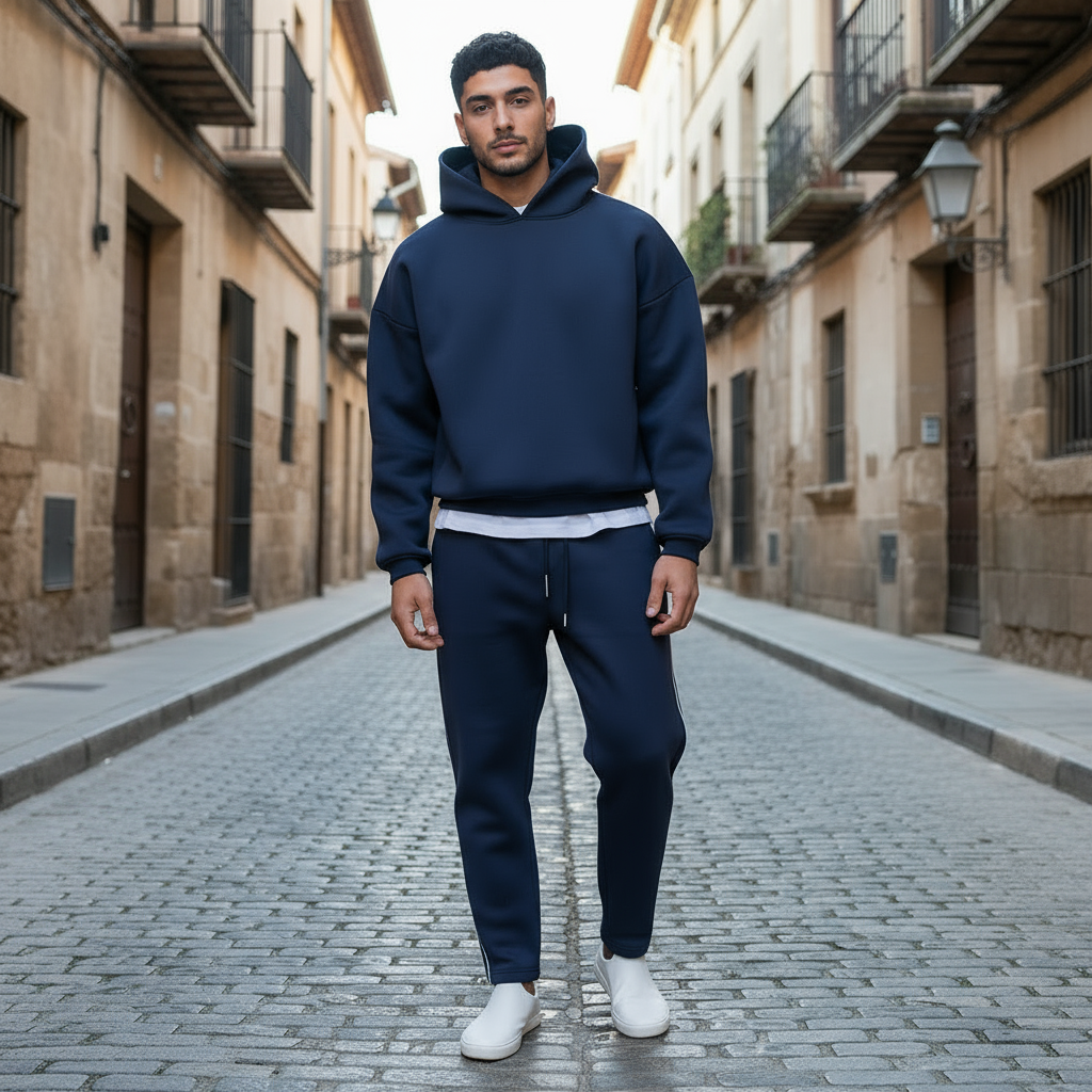 Komplet Dresowy Damski - Nowoczesny Zestaw Dresowy z Miękkiego Materiału, Klasyczny Krój, Idealny na Co Dzień - 1