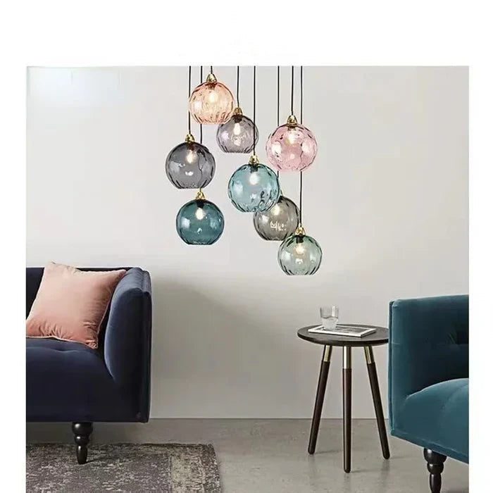 Lampa Wisząca Gabriel | Szklana Kula, Nowoczesne Oświetlenie do Salonu 1