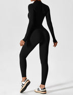 Lina Women's Bodysuit | Breathable Fabric, Full Zip 1