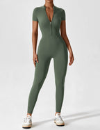Lina Women's Bodysuit | Breathable Fabric, Full Zip 11