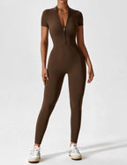 Lina Women's Bodysuit | Breathable Fabric, Full Zip 16