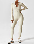 Lina Women's Bodysuit | Breathable Fabric, Full Zip 18