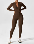 Lina Women's Bodysuit | Breathable Fabric, Full Zip 20