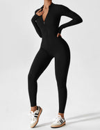 Lina Women's Bodysuit | Breathable Fabric, Full Zip 3