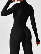 Lina Women's Bodysuit | Breathable Fabric, Full Zip 4