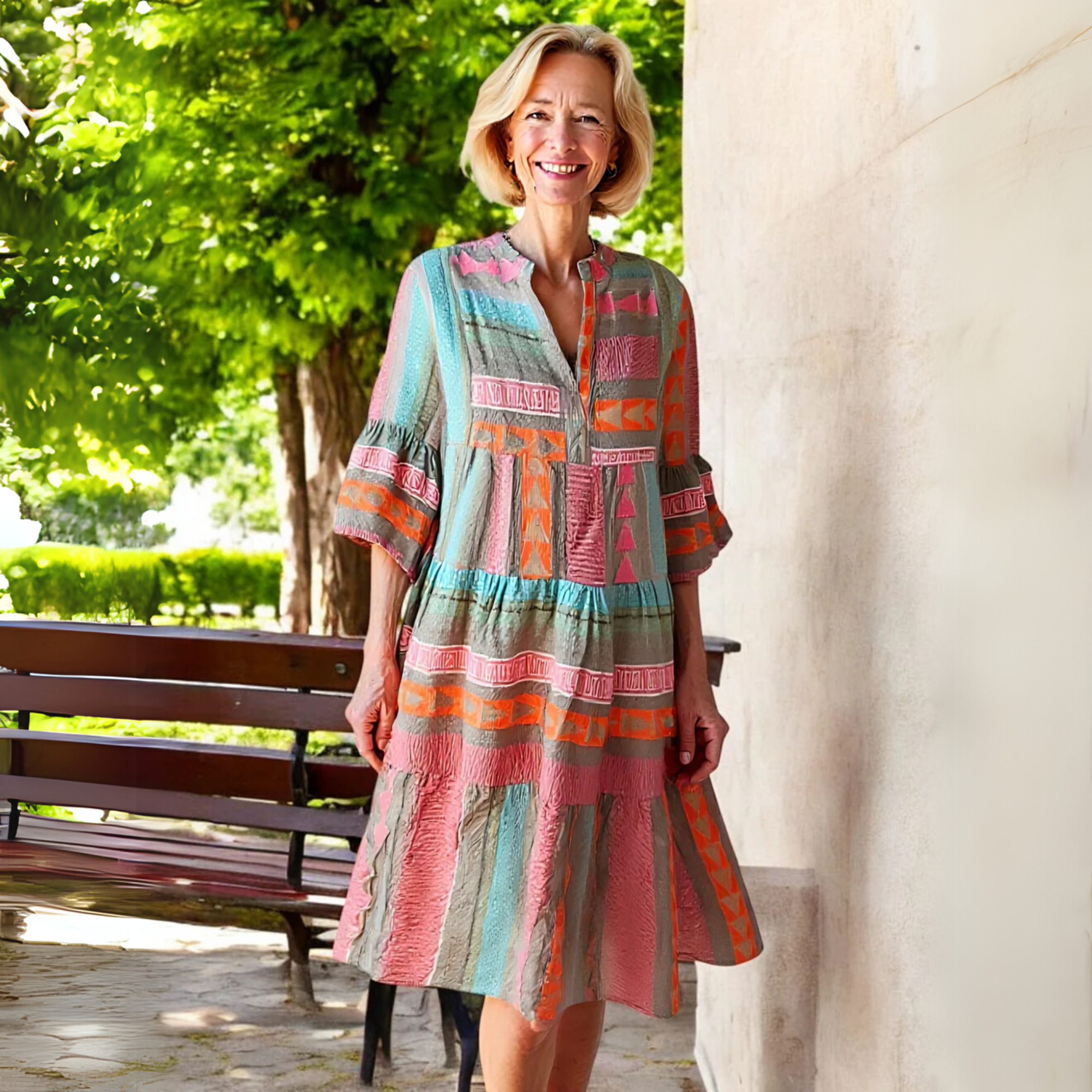 Lissie Damska Sukienka Wiosenna | Styl Vintage, Kształt A, Komfortowa 5