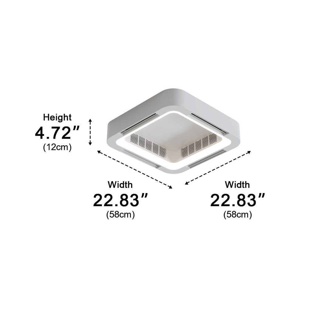 Lumi Nowoczesna Lampa Sufitowa LED | Ultracienka, 4500 lm, Regulacja Barwy Światła 7