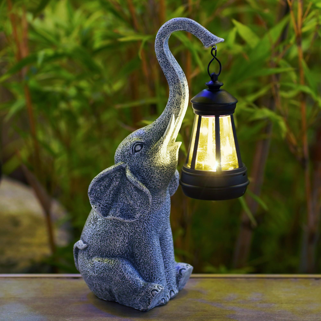 LumiaLuxe Lampa Ogrodowa | LED, Energooszczędna, Kształt Słonia 1