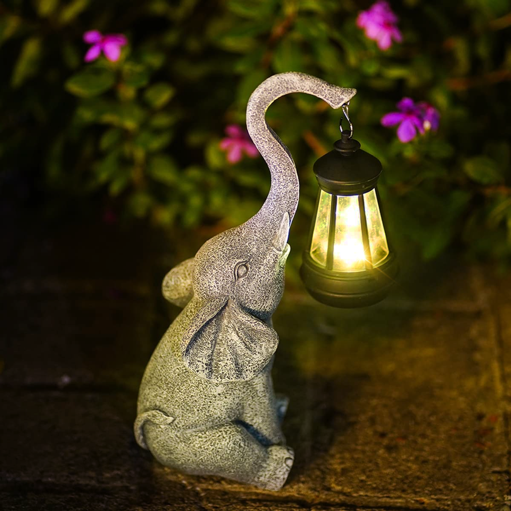 LumiaLuxe Lampa Ogrodowa | LED, Energooszczędna, Kształt Słonia 2