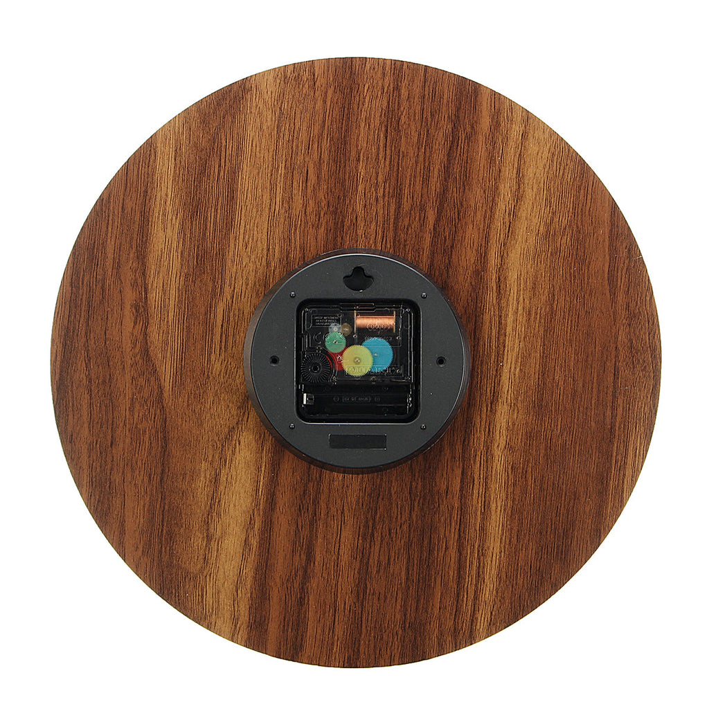 Luminous Wall Clock Zegar Ścienny | Cichy Kwarcowy, Drewniany, Podświetlane Wskazówki 7