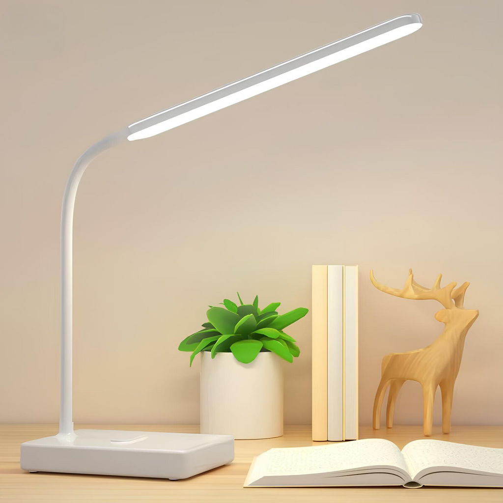 LumoFlex Lampka Biurkowa LED | Elastyczne Ramię, Regulowane Światło 2
