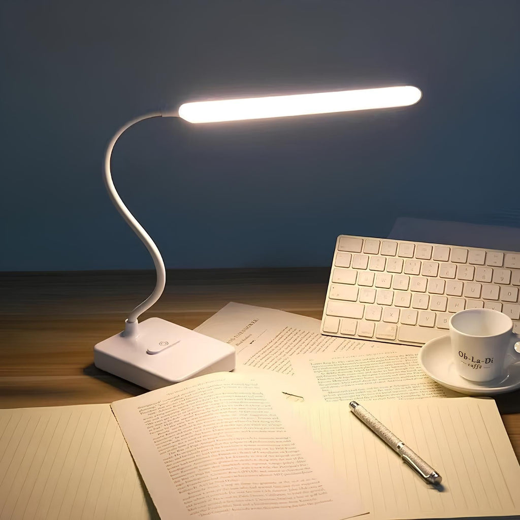 LumoFlex Lampka Biurkowa LED | Elastyczne Ramię, Regulowane Światło 3