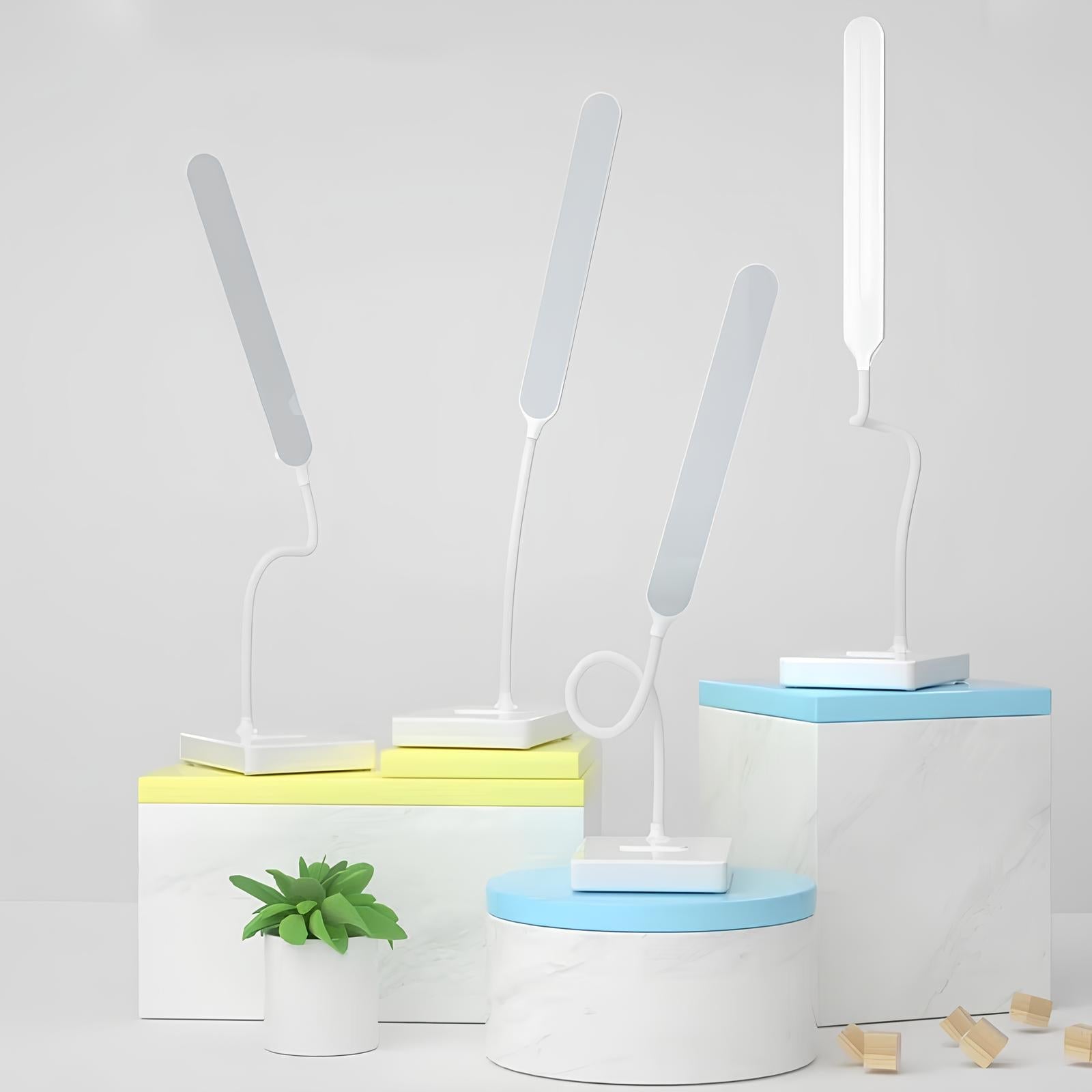 LumoFlex Lampka Biurkowa LED | Elastyczne Ramię, Regulowane Światło 4