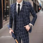 Męski Garnitur Slim-Fit | Elegancka Tkanina, Trzyczęściowy Xavier 2