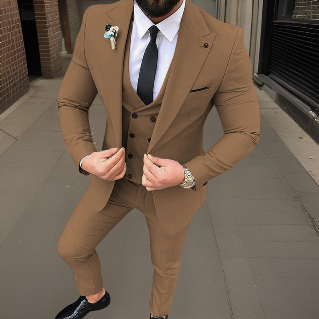 Męski Garnitur | Klasyczny Granatowy, Wysokiej Jakości 2