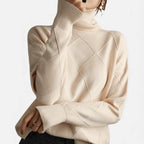 Mika Women's Sweater | Soft Knit with Turtleneck, Casual Stylish 4