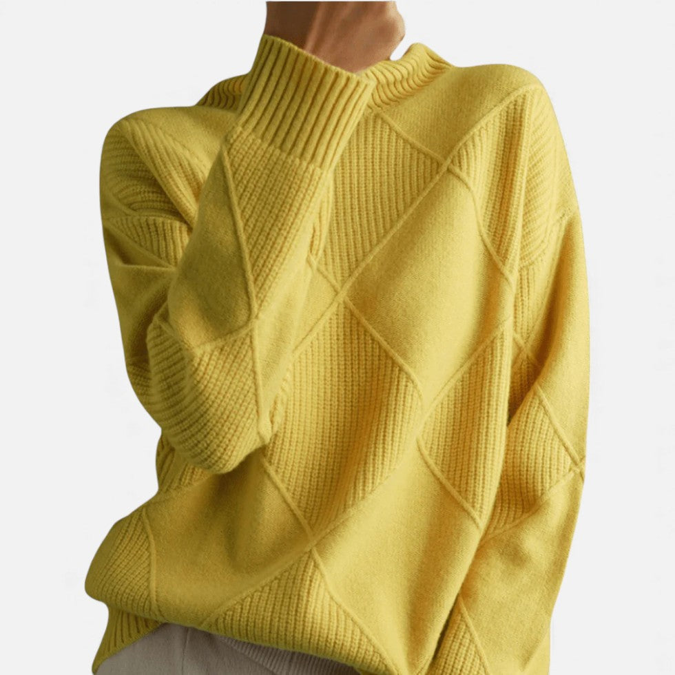 Mika Women's Sweater | Soft Knit with Turtleneck, Casual Stylish 5