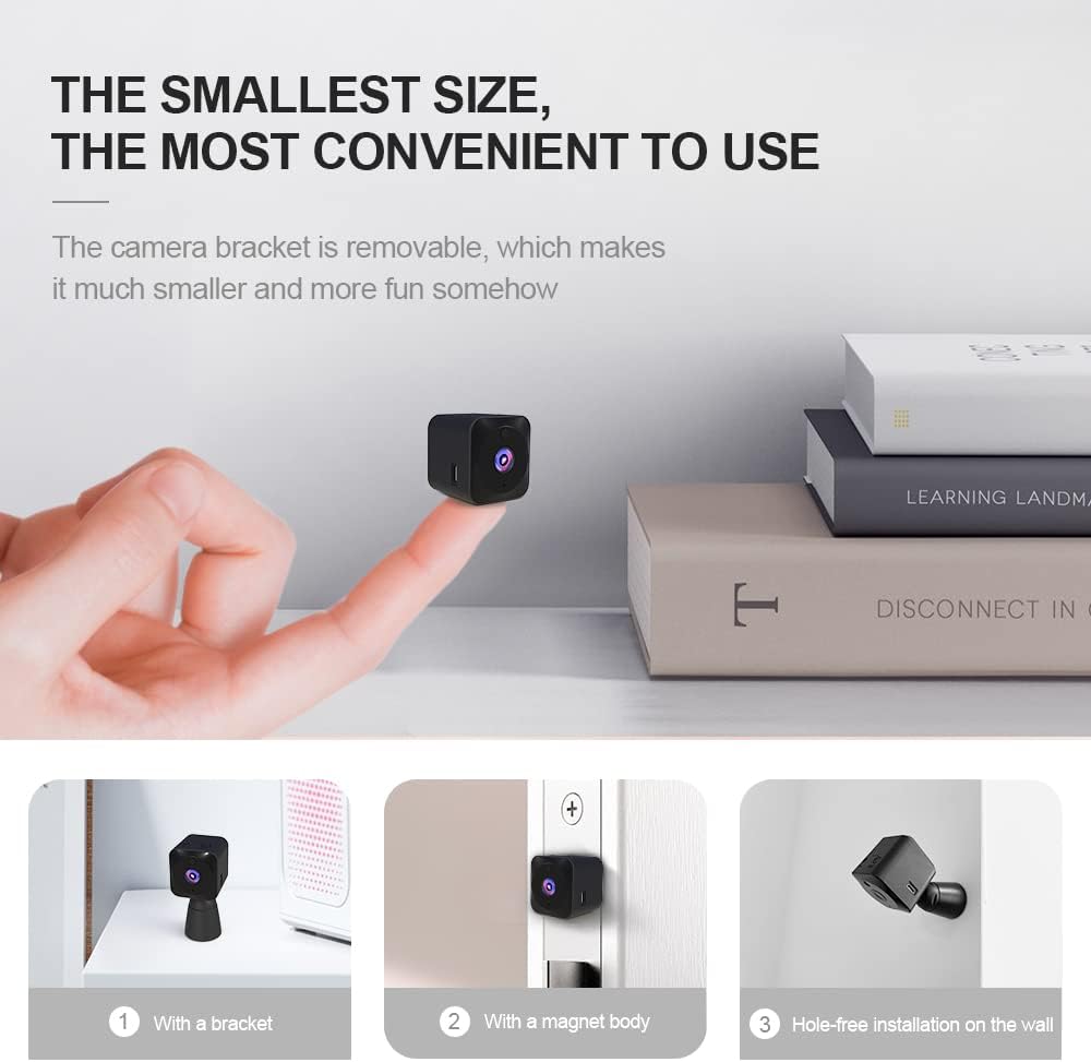 Mira Mini Kamera Bezpieczeństwa | 4K WiFi, Kompaktowa Nocna Monitoring 1