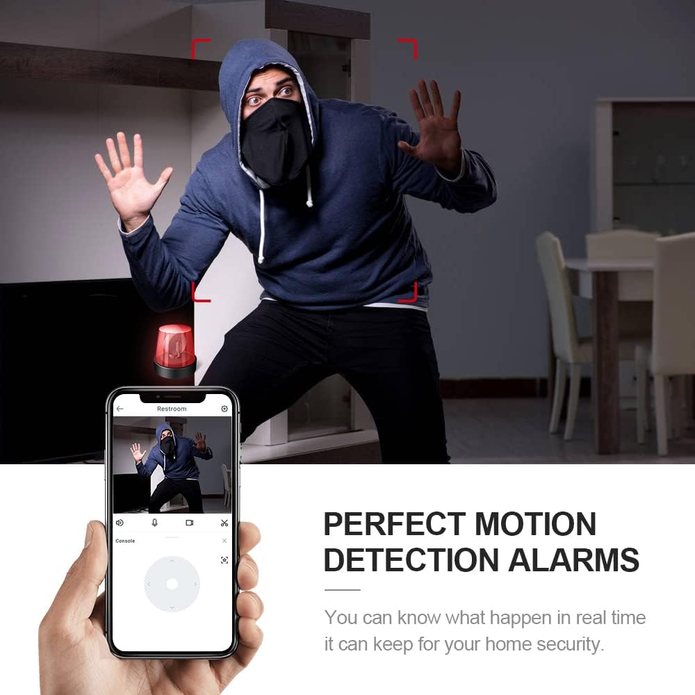 Mira Mini Kamera Bezpieczeństwa | 4K WiFi, Kompaktowa Nocna Monitoring 4