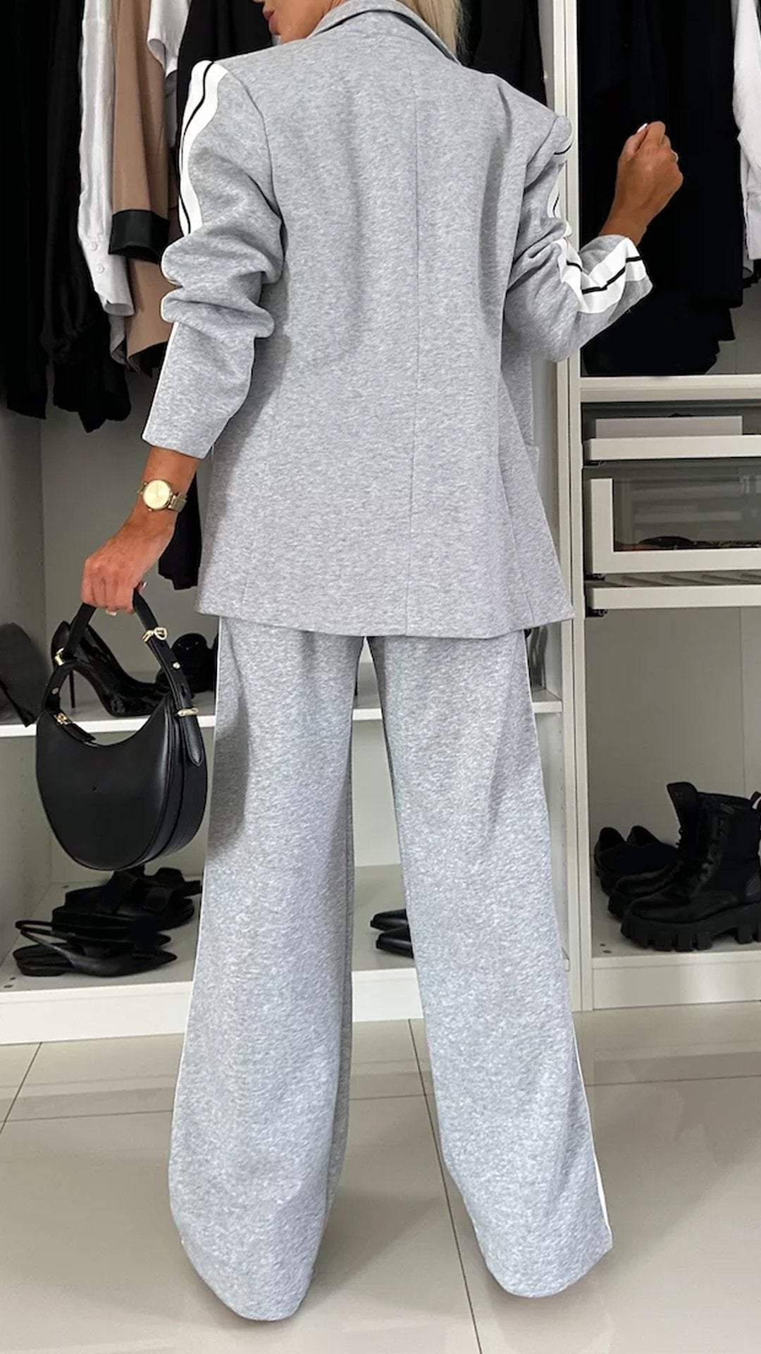 Nowoczesne Damskie Athleisure | Wygodny Zestaw z Paskami 3