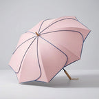 Patricia Parasol Damski | Kwiatowy Motyw, Drewniany Uchwyt, Ochrona UV 0