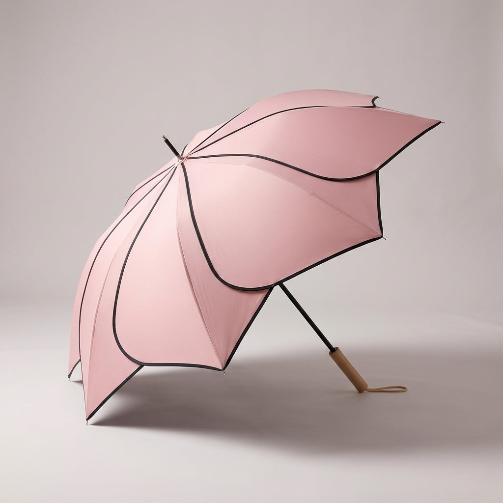 Patricia Parasol Damski | Kwiatowy Motyw, Drewniany Uchwyt, Ochrona UV 2