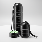 PillTower Organizer na Tabletki | Aluminiowy, 7 Przegródek, Przenośny 2