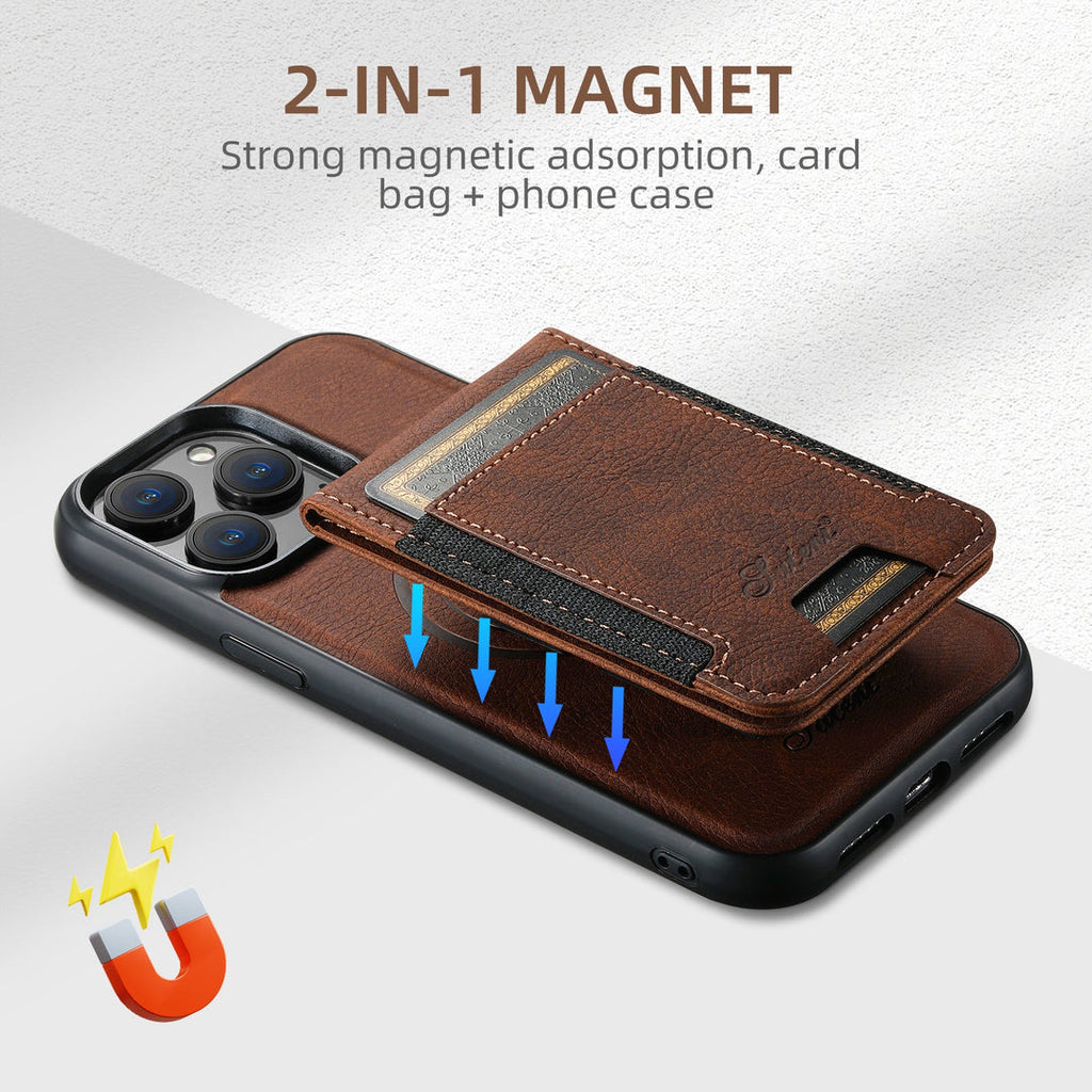 Primo Etui na Telefon | Skórzane, Kompatybilne z MagSafe, Miejsce na Karty, iPhone 12/13 4