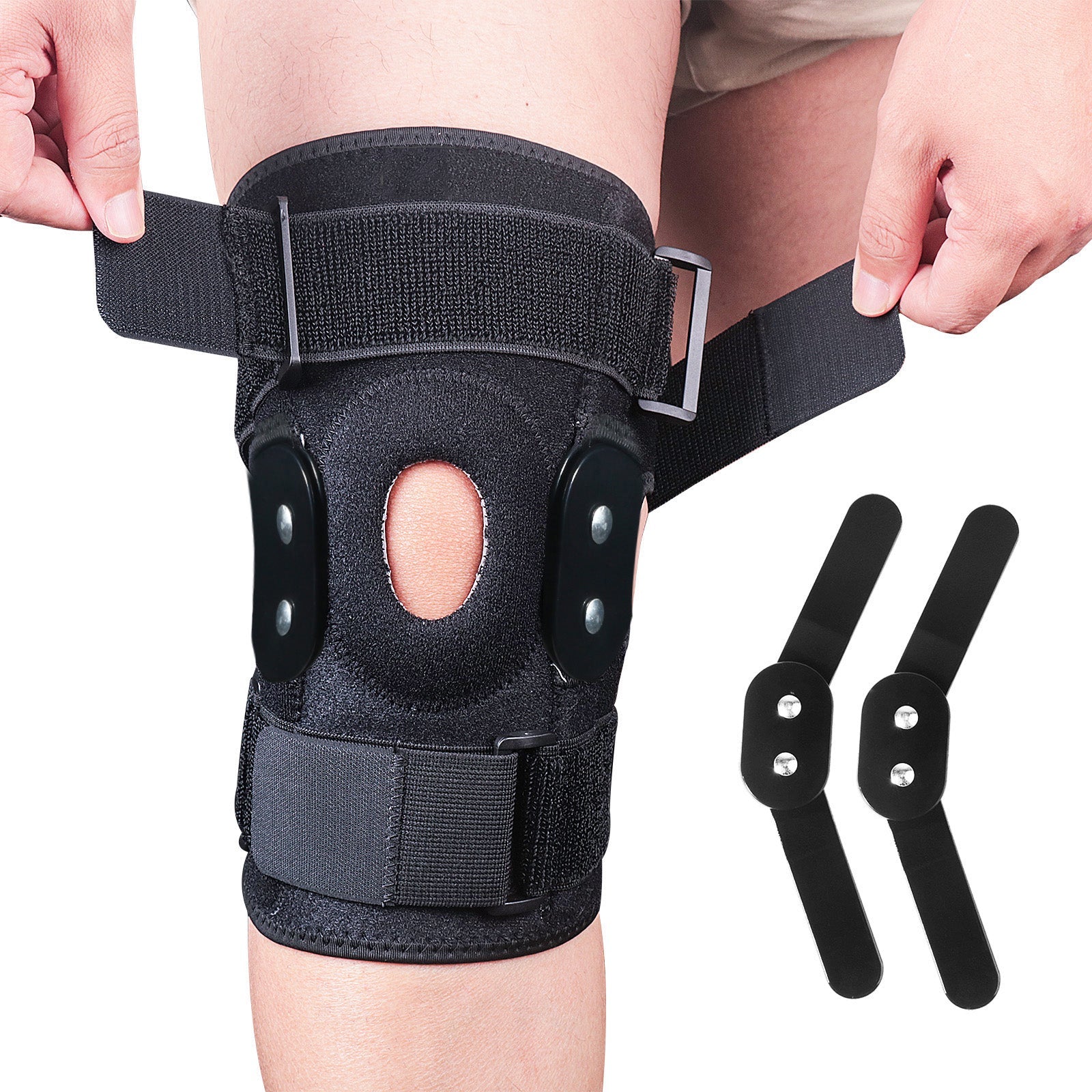 QuikGuard Orteza Kolana | Regulowana, Zawiasowa Stabilizacja 0